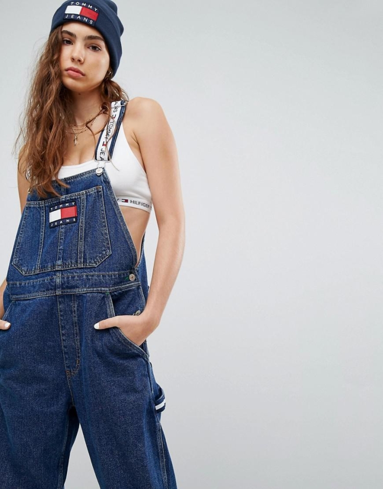 Джинсы комбинезон женские