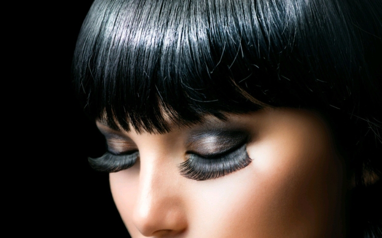 Красивые нарощенные ресницы