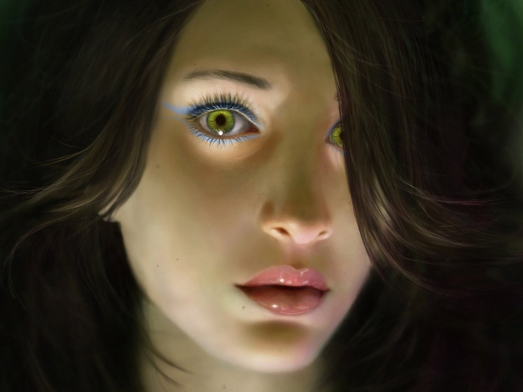 Красивые девушки с зелеными глазами