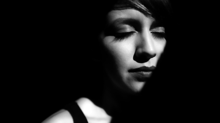 Черно белый портрет