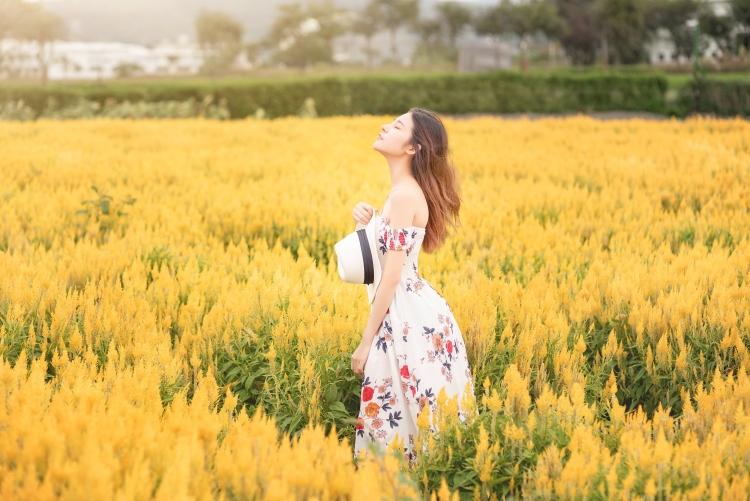 Девушка в поле