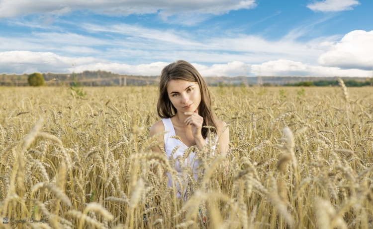 Девушка в пшенице