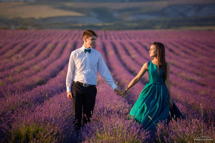 Фотопозирование в лаванде