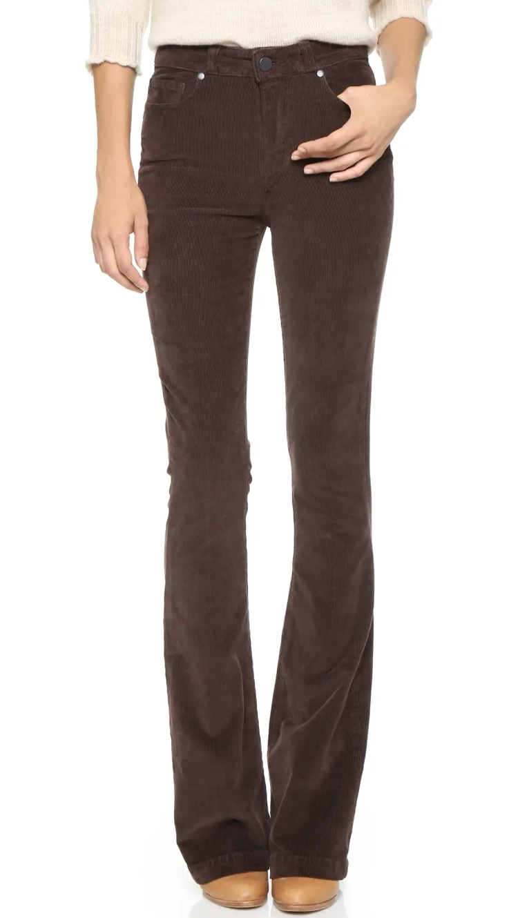 Скинни брюки вельвет