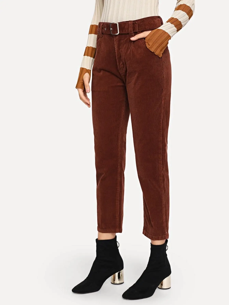 Вельветовые брюки женские