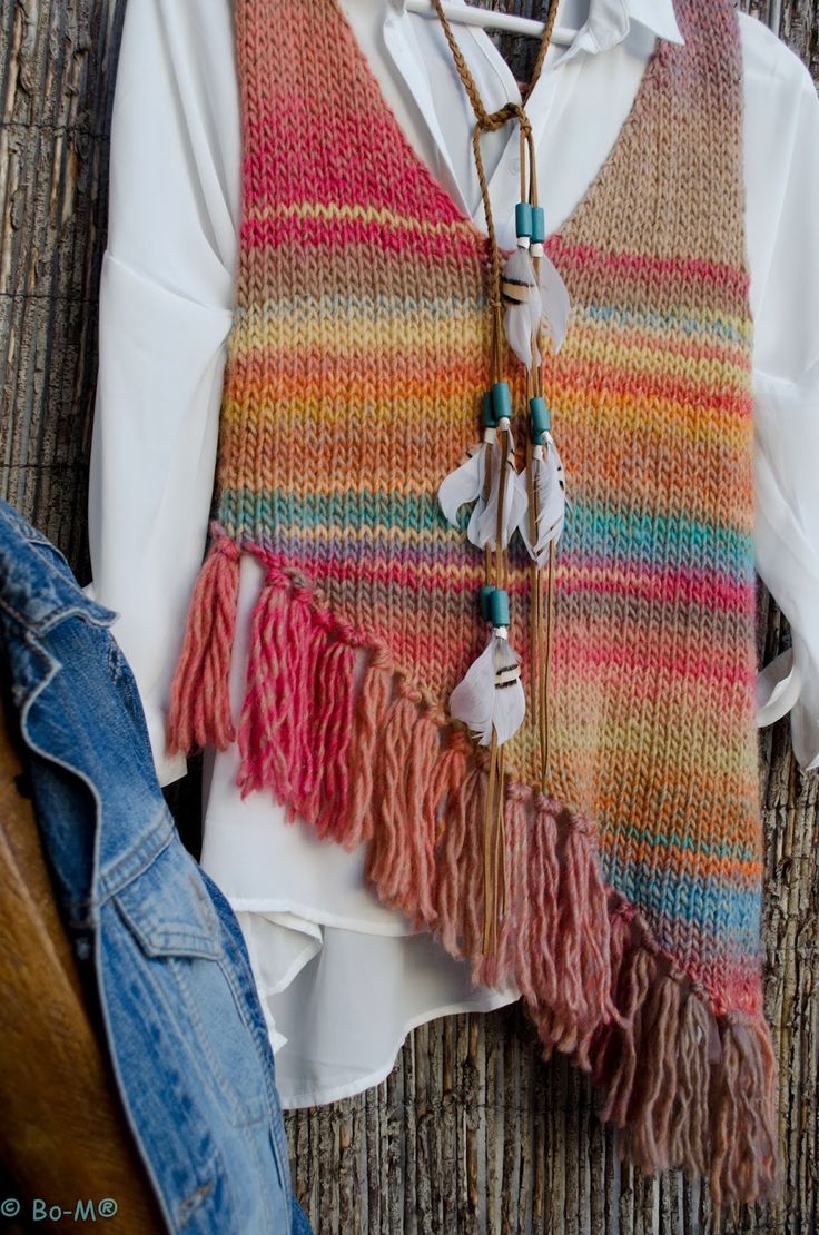 Жилет в стиле бохо