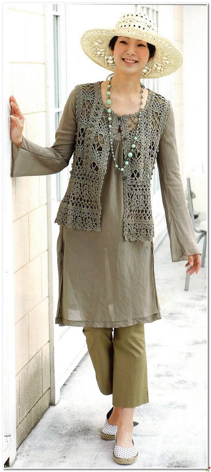 Вязаные жилеты хиппи