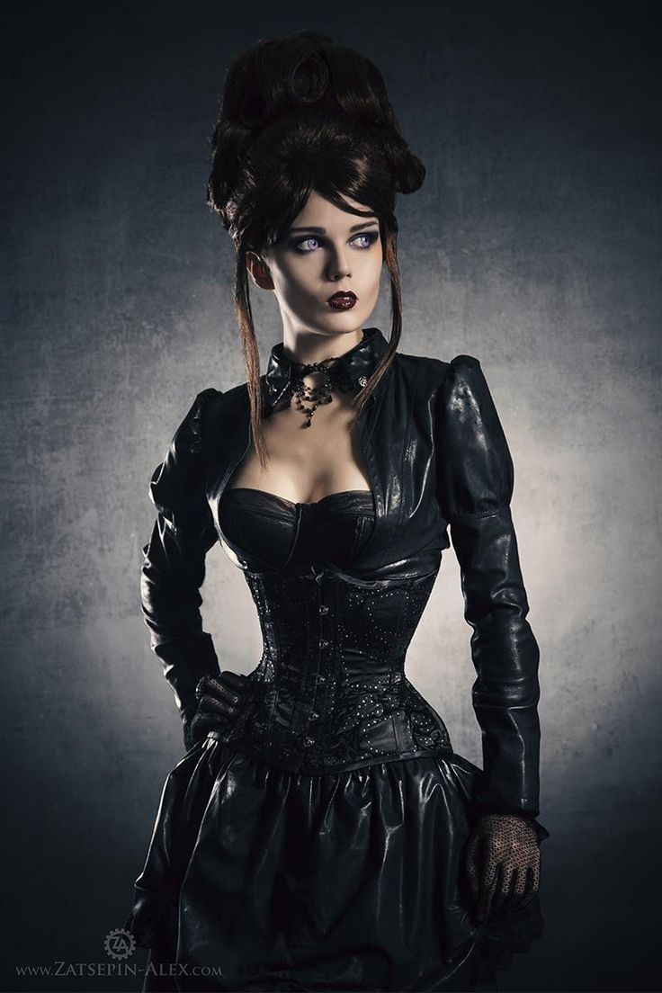 Викторианский стиль в одежде женщины Готика