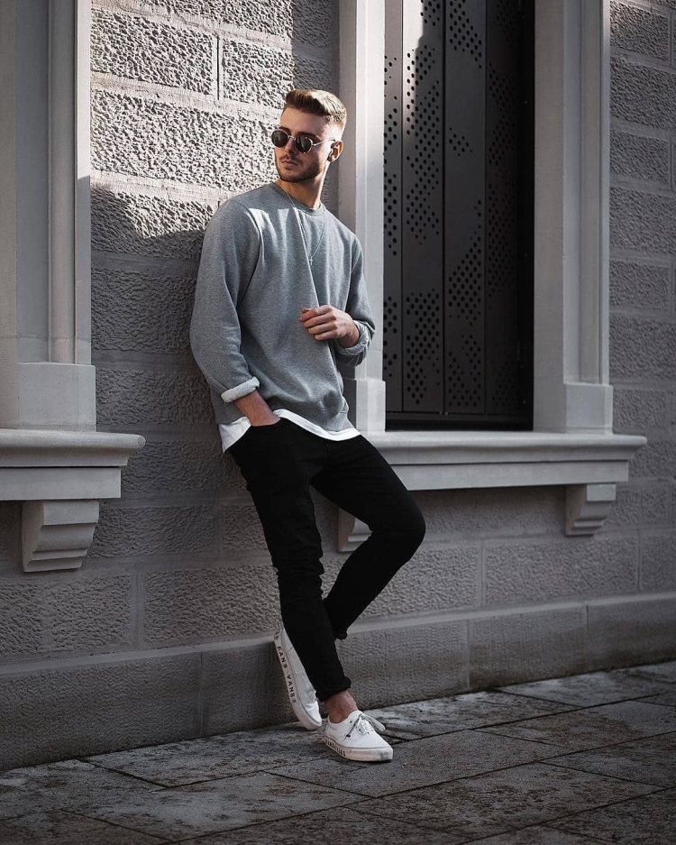 Мужской прикид в кардигане