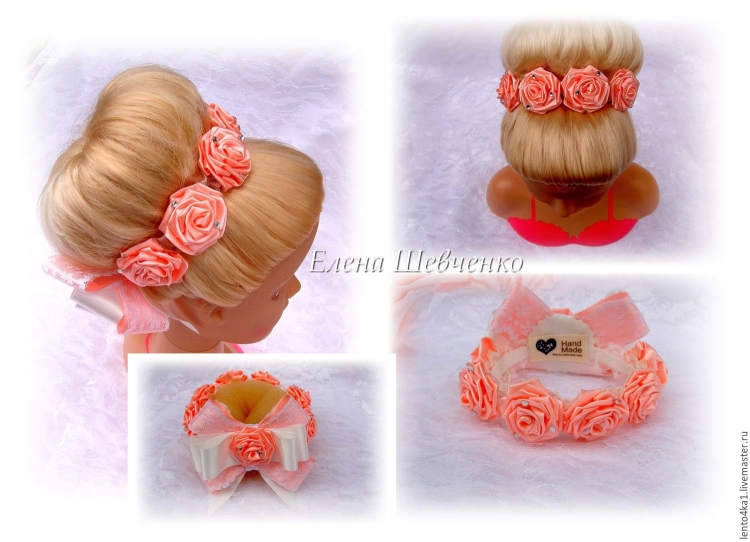 Украшение на пучок своими руками