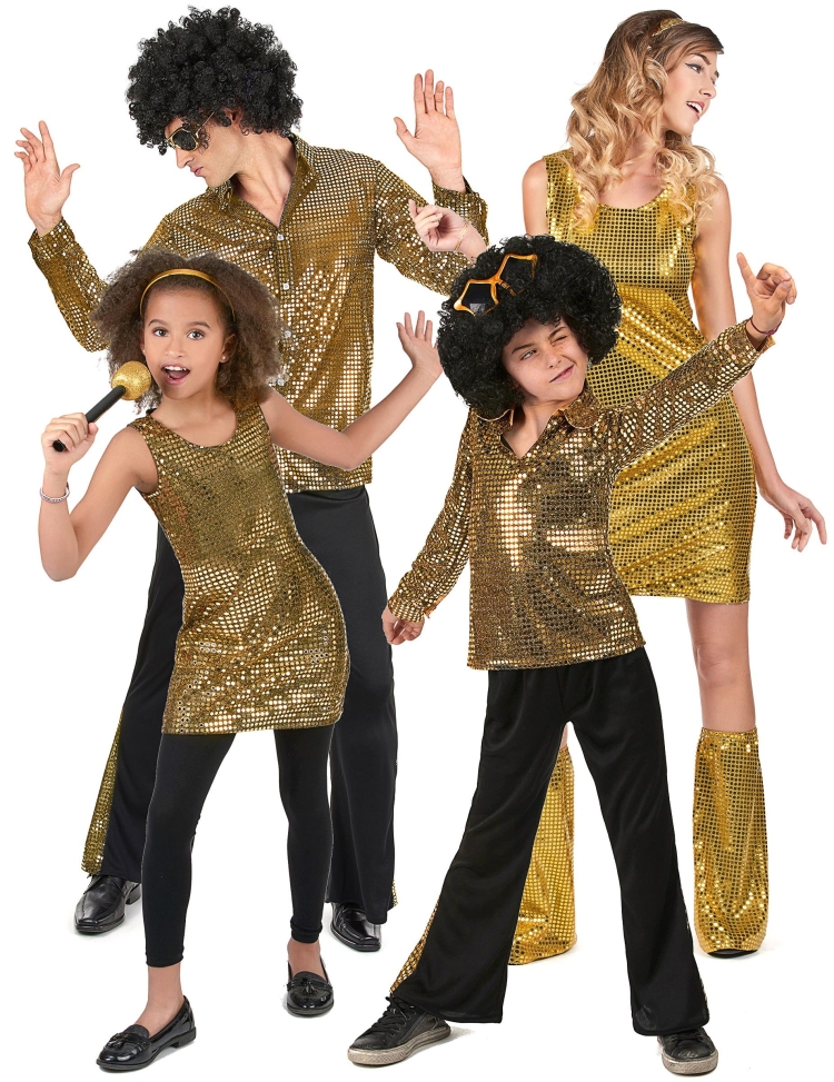 Семейная фотосессия в стиле диско