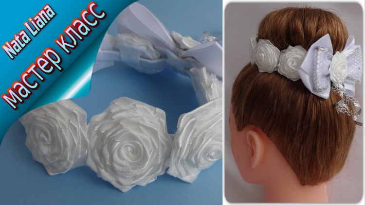 Украшение на пучок своими руками