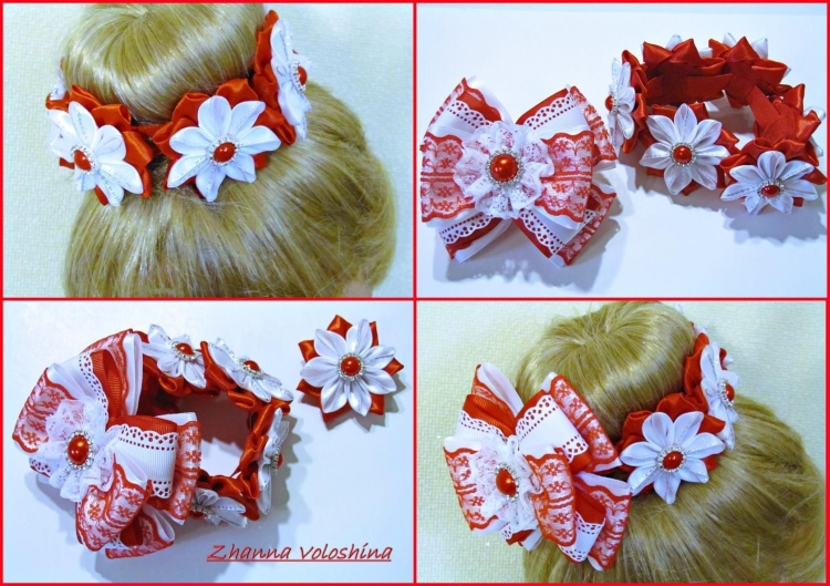 Резинка на гульку из лент