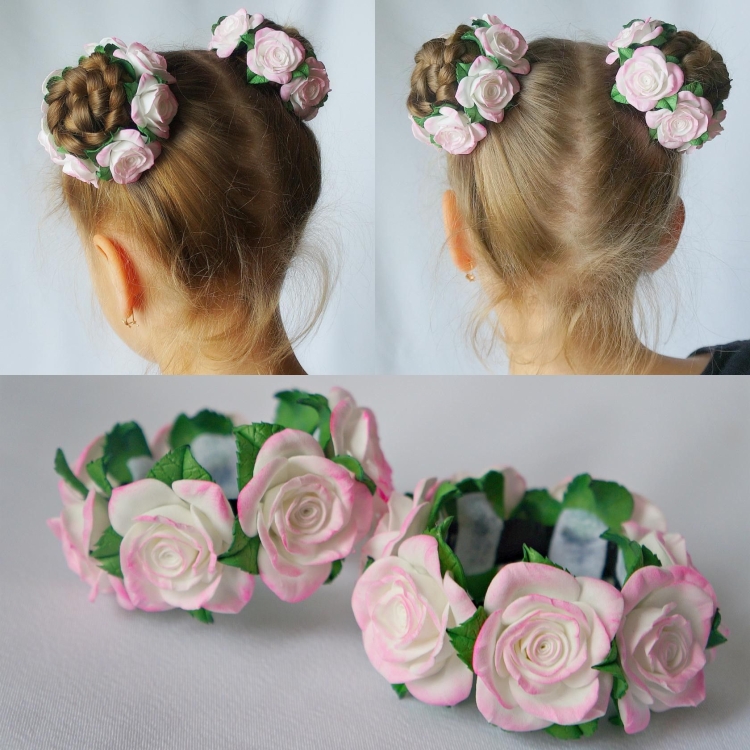 Красивые заколки из фоамирана