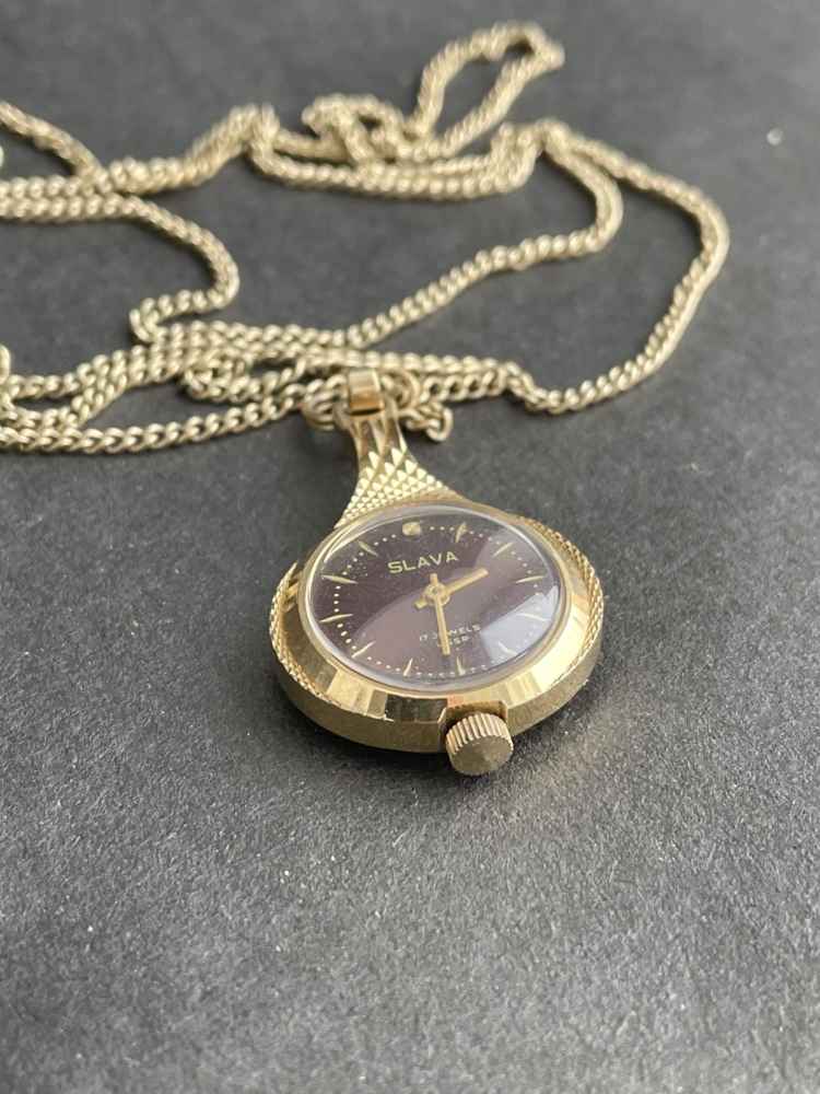 Часы кулон Слава