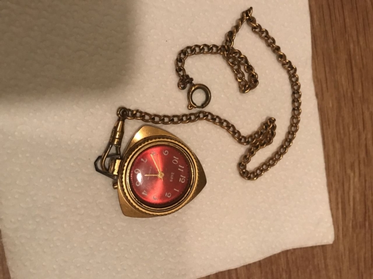 Часы кулон Заря СССР