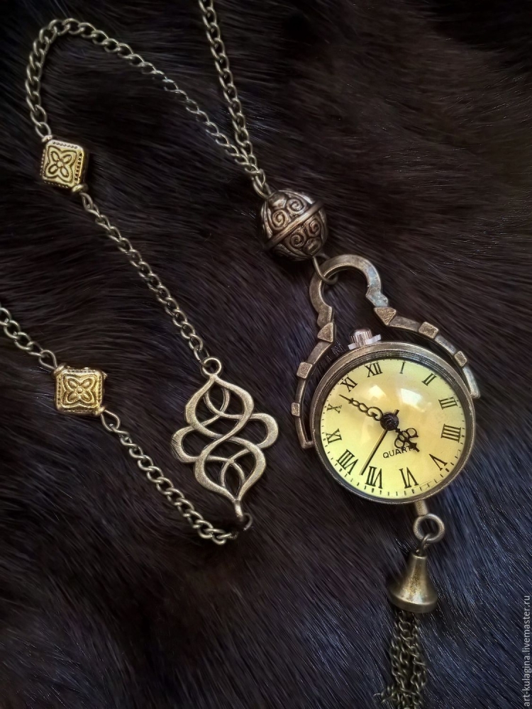 Золотые часы кулон Наири