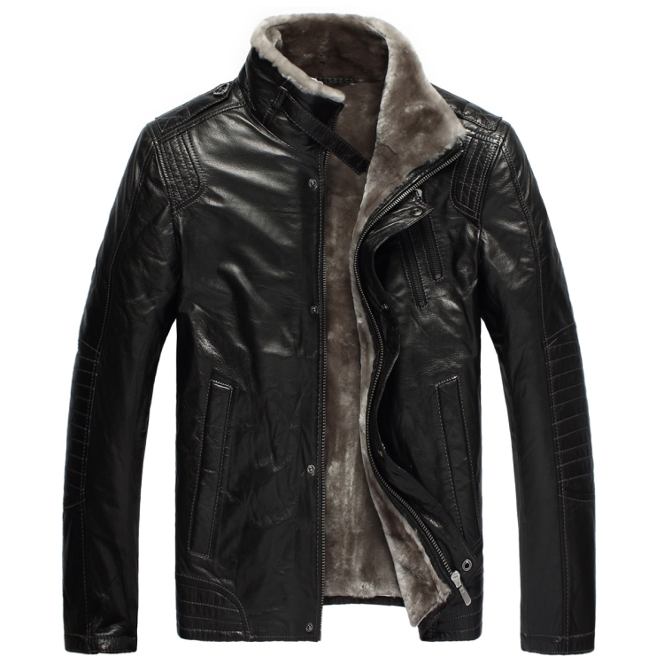 Мужская кожаная куртка Steel 402