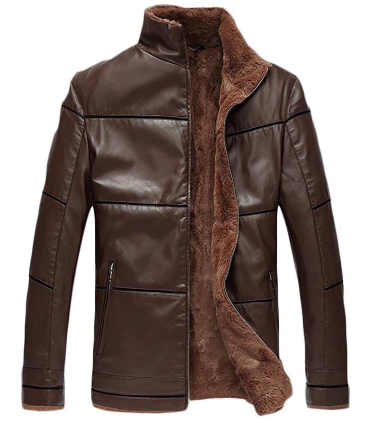 MABRUN куртки мужские кожаные зимние