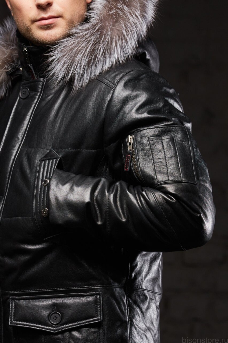 Пуховик ла Рейн lrbclw14dc50 с мехом чернобурки