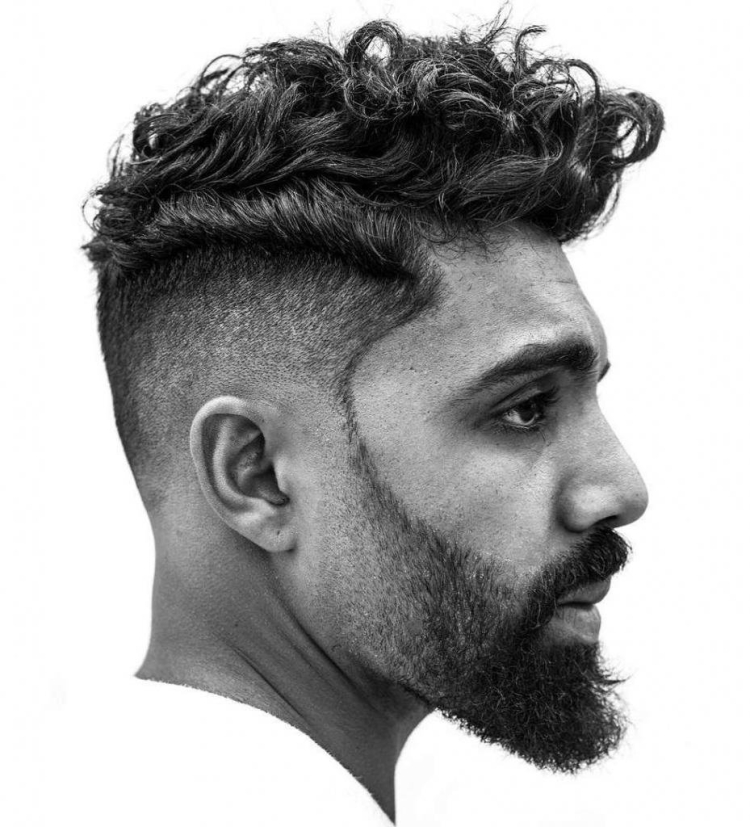 Curly Undercut стрижка