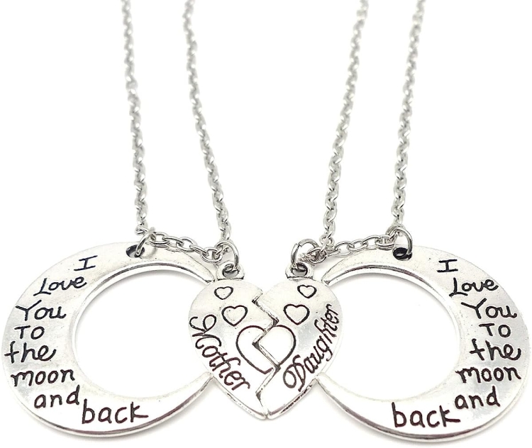 Кулон Санлайт сердце серебро i Love you to the Moon and back