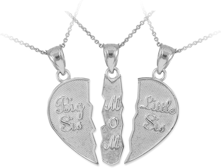 Подвеска сестра серебро