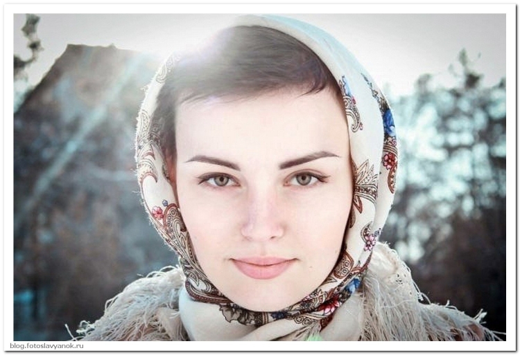 Славянская внешность женщины