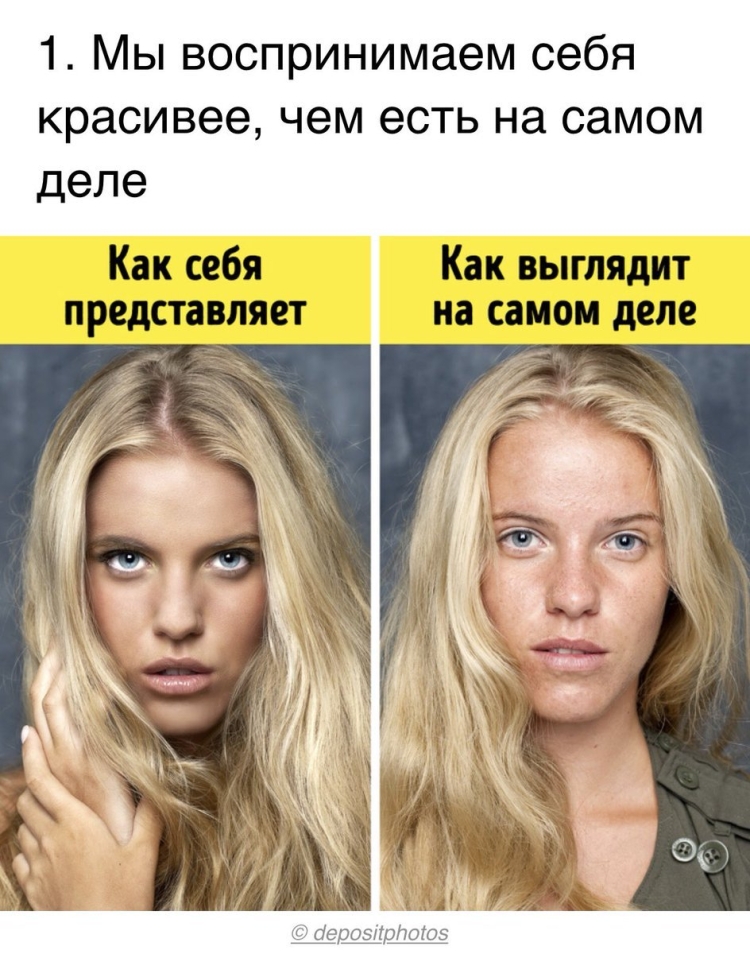 Фото искажает внешность