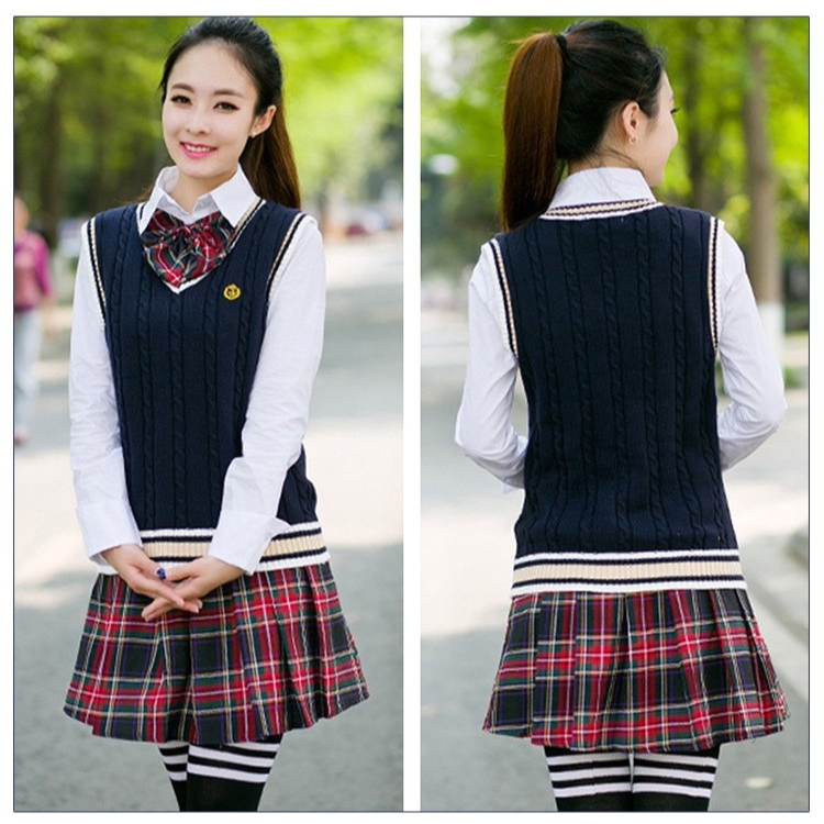 Японская Школьная форма с жилеткой