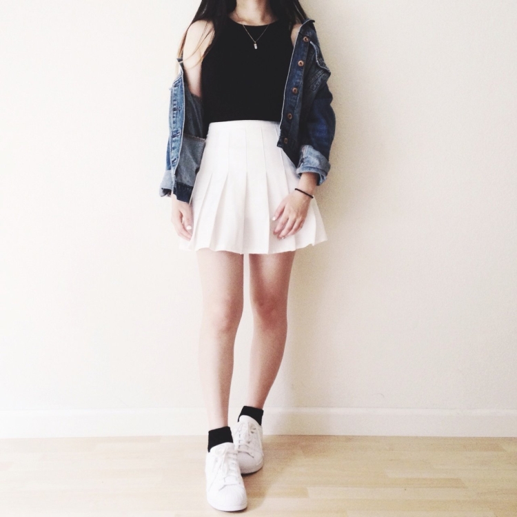 Луки кореянок в школу