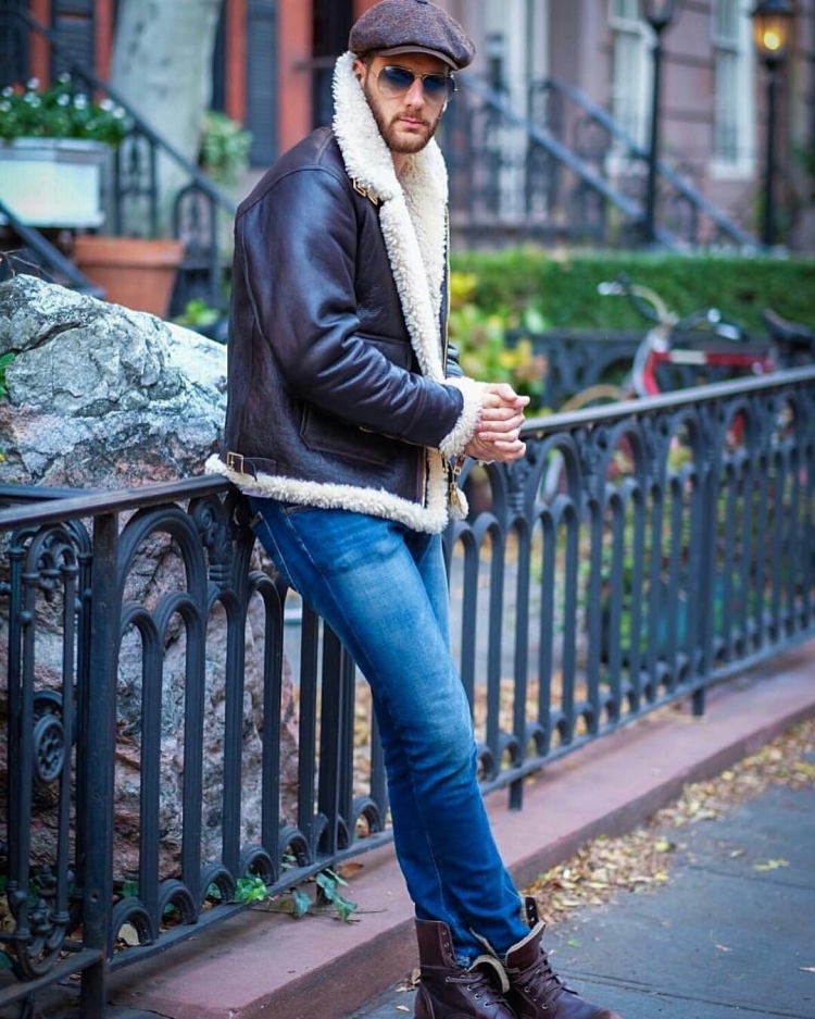 Шапка к дубленке мужская