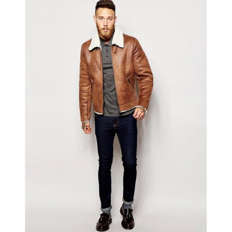 Дубленка мужская Асос