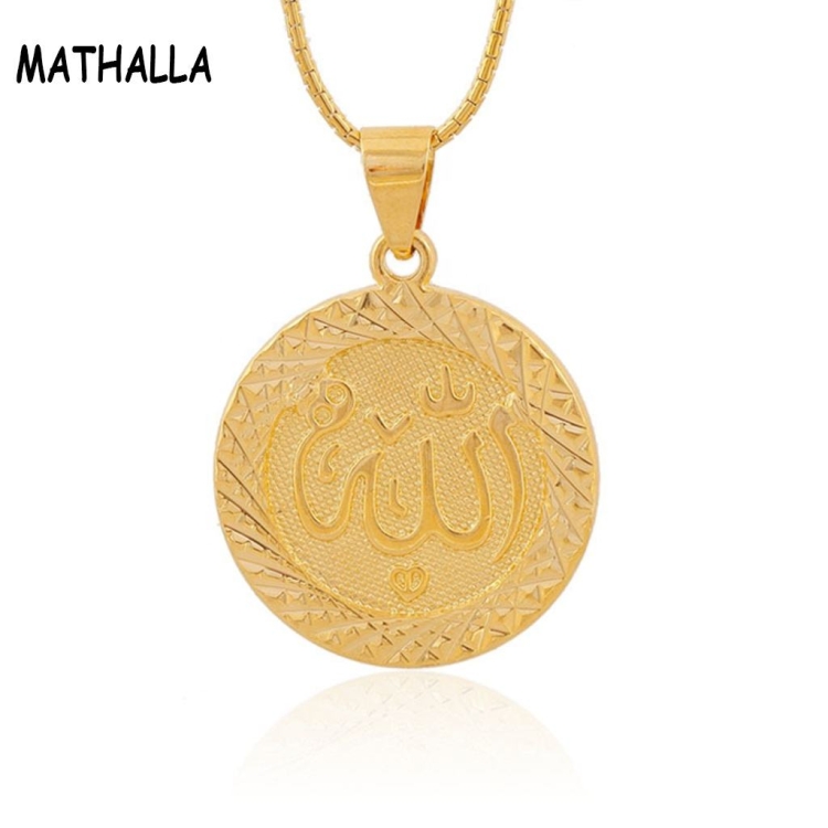 Религиозная подвеска из золота круглая