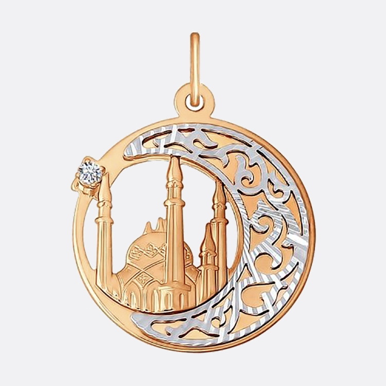 Золотые мусульманские подвески 585 Голд