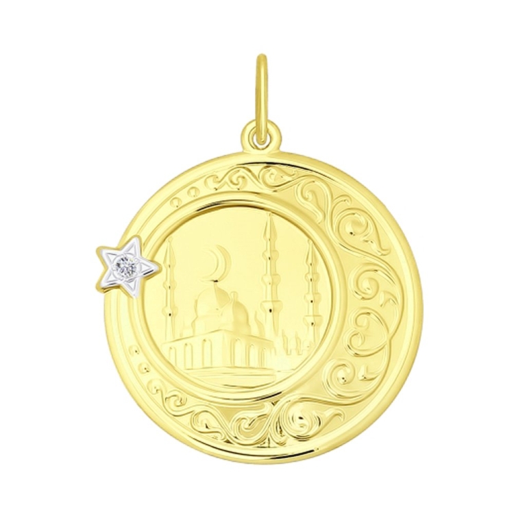 Соколов мусульманская подвеска золото