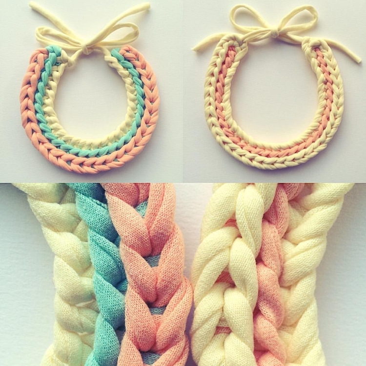 Украшения из трикотажной пряжи