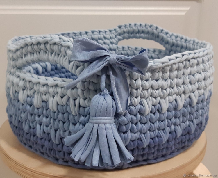 Трикотажные корзинки