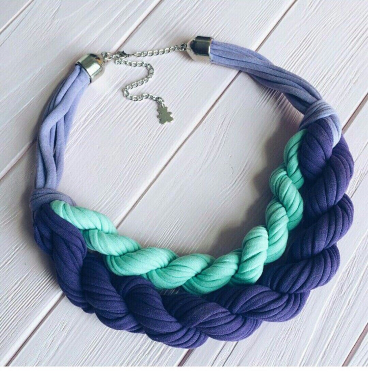 Украшения из трикотажной пряжи