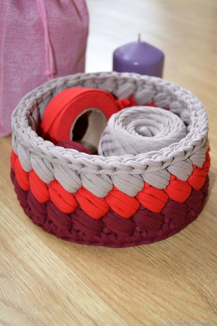 Корзинки из трикотажной ткани