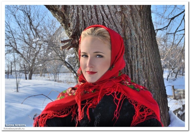 Славянская внешность женщины