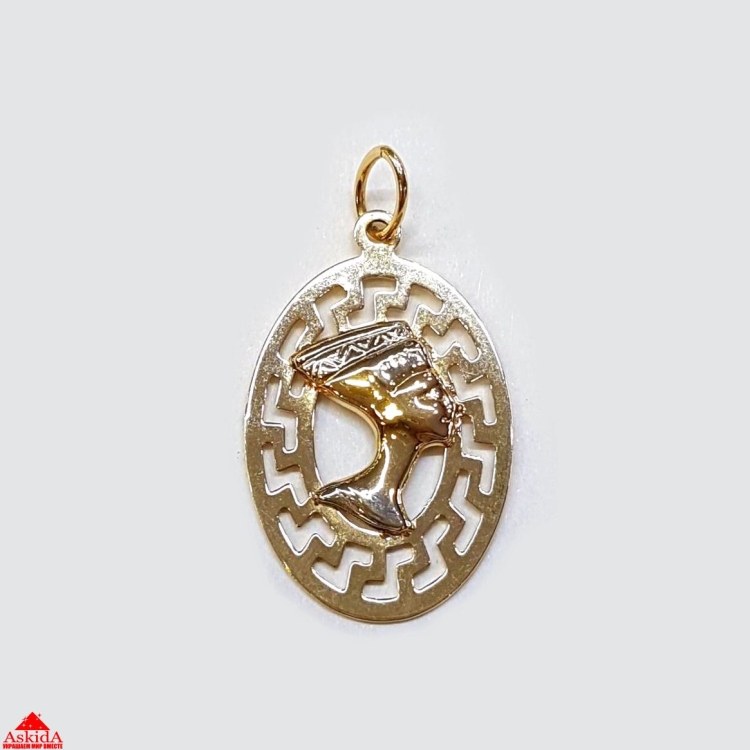 Кулон Нефертити золото