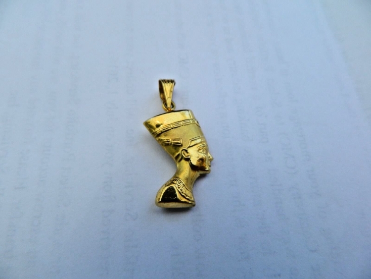 Кулон Нефертити золото