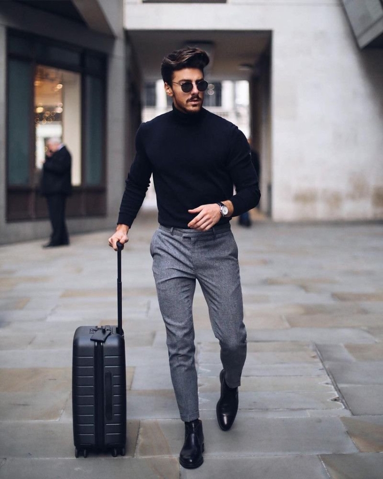 Мужской стиль с водолазкой