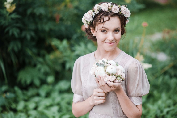 Прическа невесты в стиле Прованс