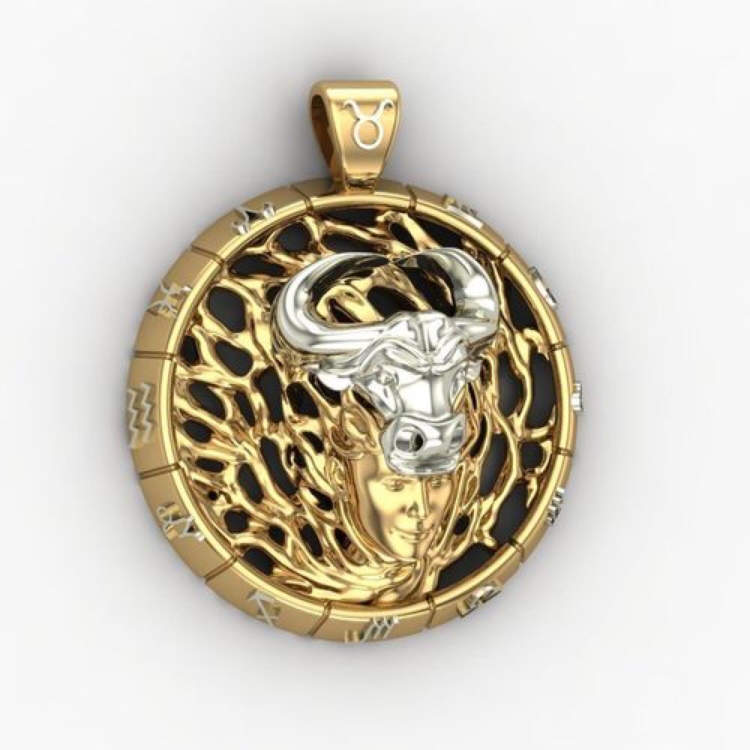 Золотой Телец амулет