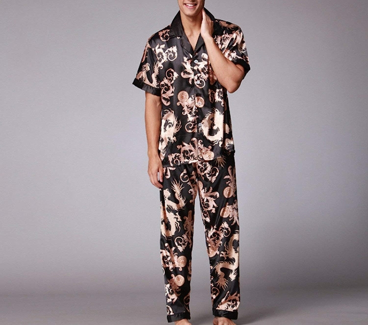 Мужская пижама шелковая