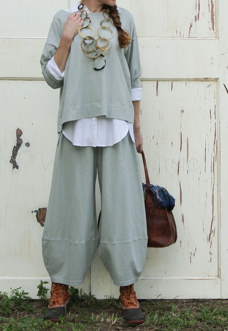 Брючный костюм в стиле бохо