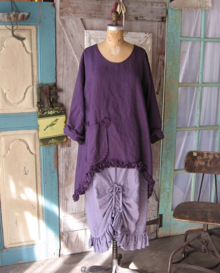 Костюм из льна