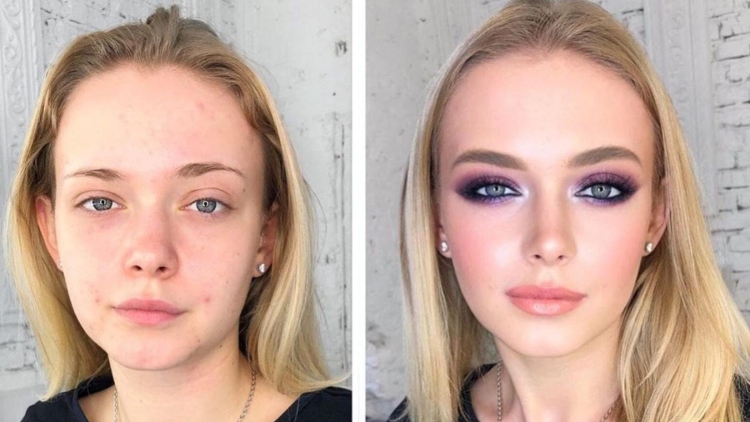 Девушки после макияжа